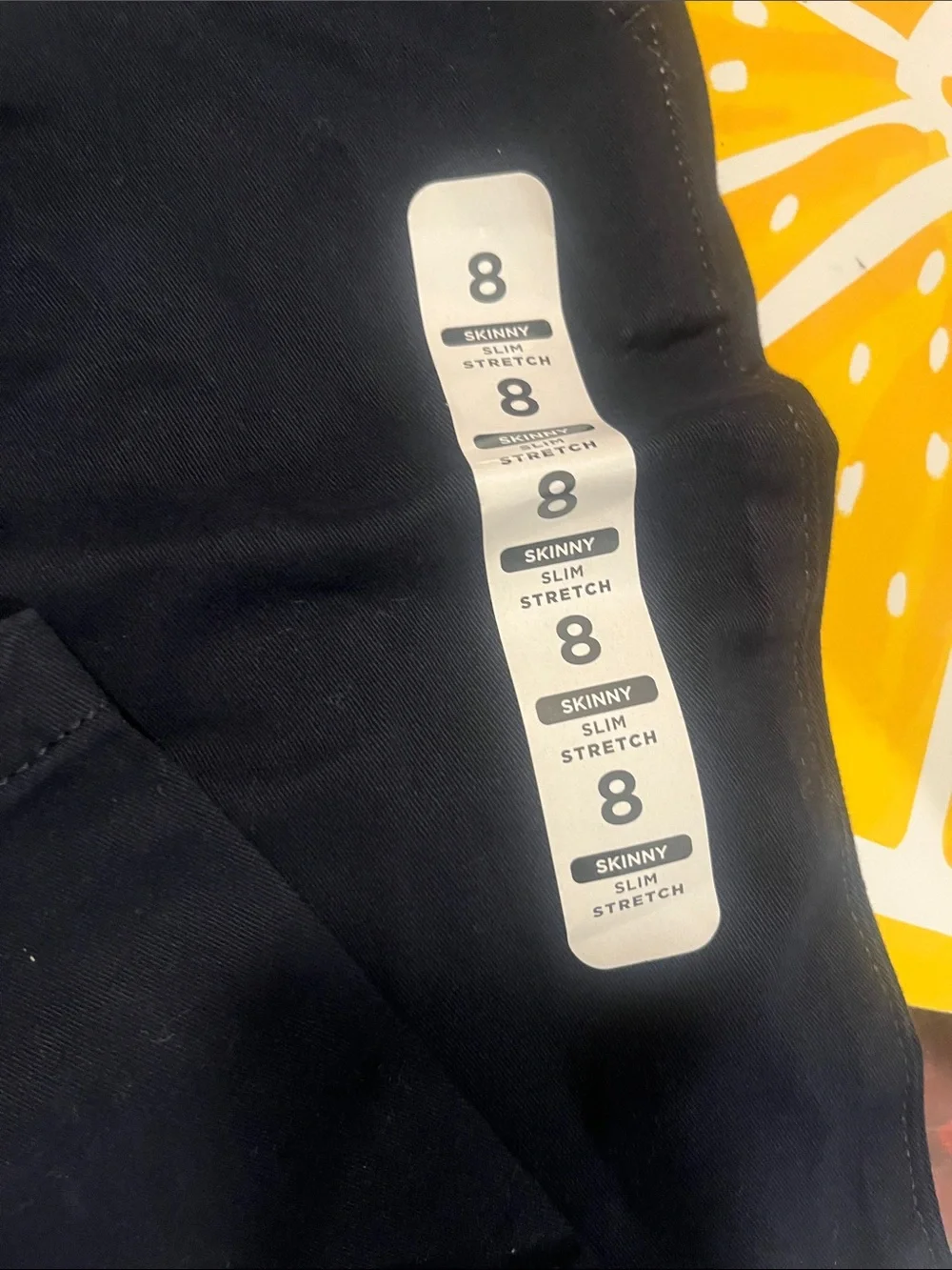 Kids Navy Stretch Pants Size 8